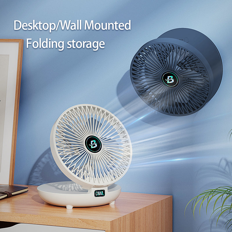 USB Rechargeable Foldable Electric Fan – Compact Air Circulator