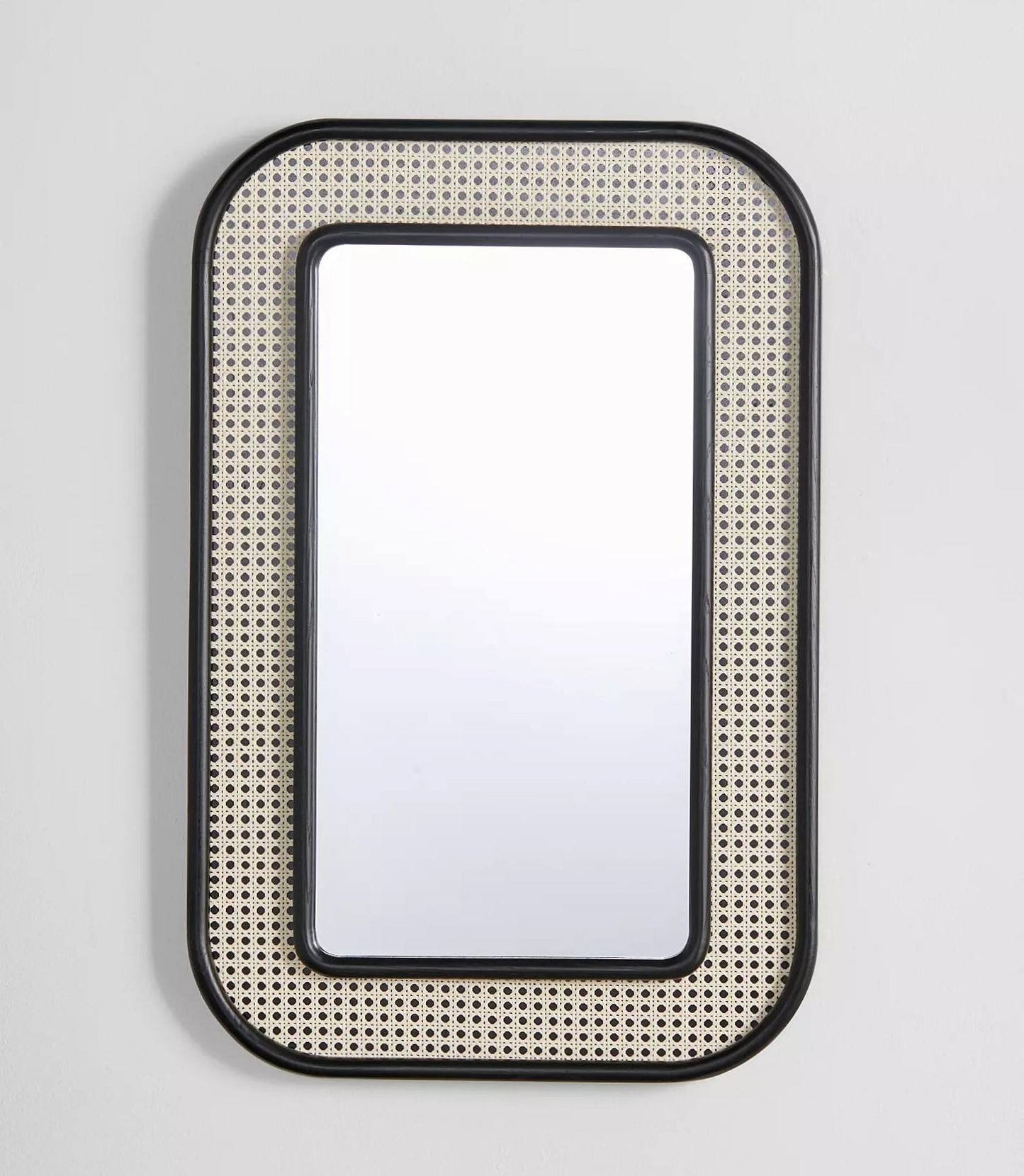 Luxury Handwoven Rattan Round Mirror