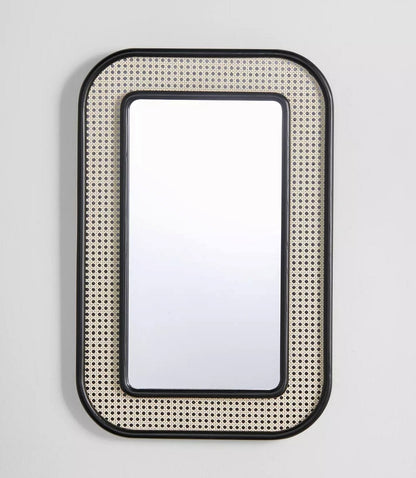 Luxury Handwoven Rattan Round Mirror
