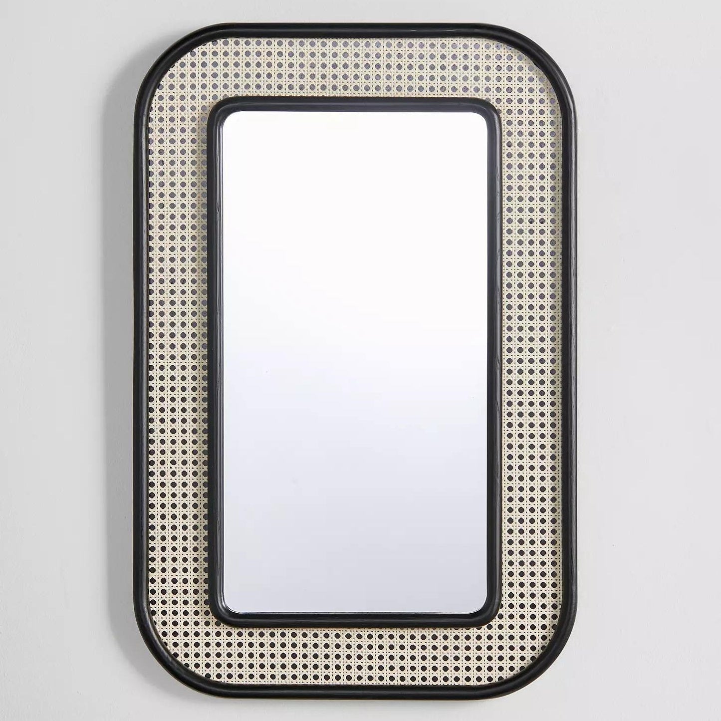 Luxury Handwoven Rattan Round Mirror