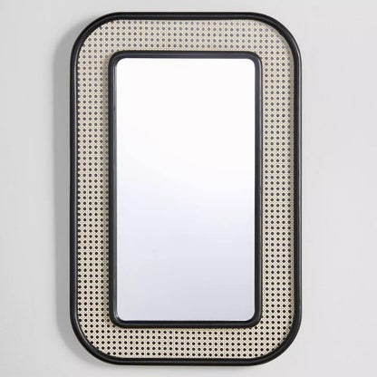 Luxury Handwoven Rattan Round Mirror