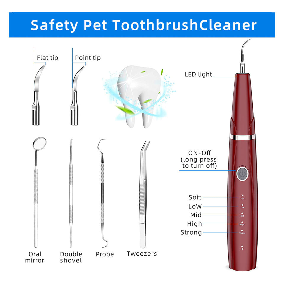 Portable Ultrasonic Electric Tooth Cleaner